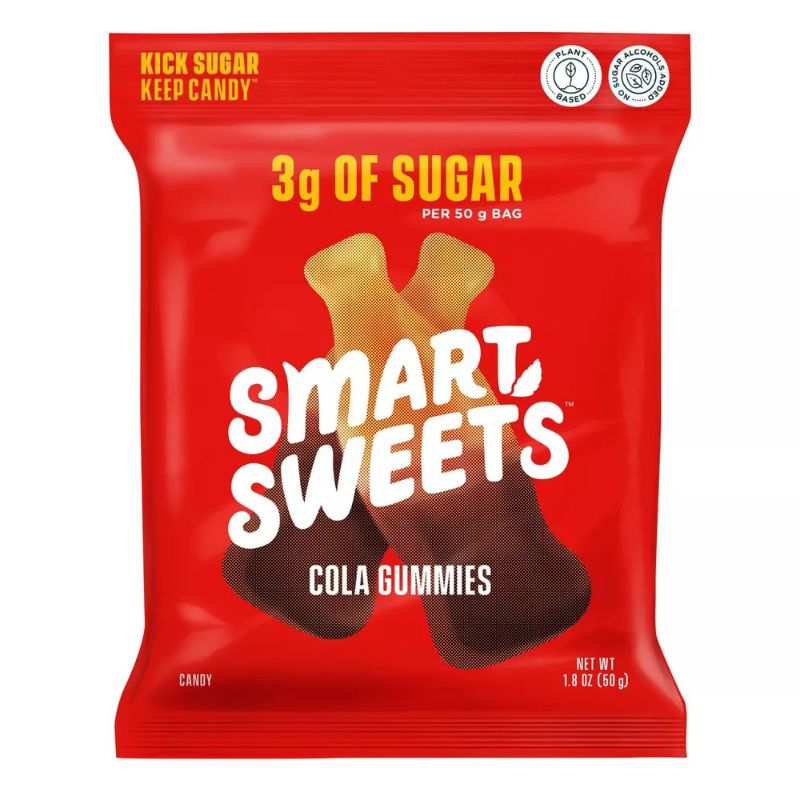 Photo 1 of [Pack of 5] SmartSweets Cola Gummies, Soft and Chewy Candy - 1.8oz

