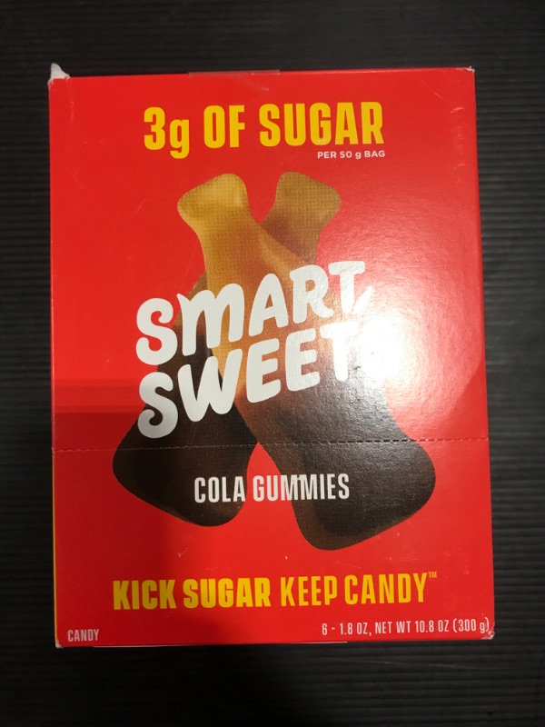 Photo 2 of [Pack of 5] SmartSweets Cola Gummies, Soft and Chewy Candy - 1.8oz

