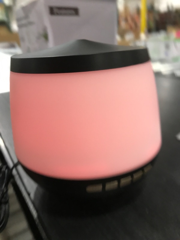 Photo 2 of 300ml Essential Oil Diffuser with Bluetooth Speaker, Remote Control, 6 Timers, 8 Colors Light, Auto-Off for Home Office
