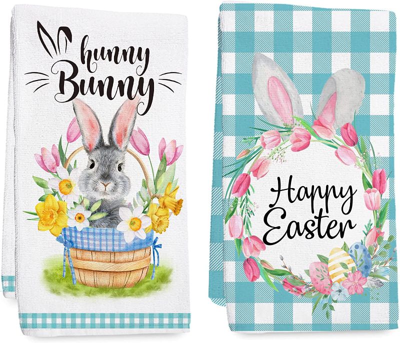 Photo 1 of 2 Pack Easter Kitchen Towels