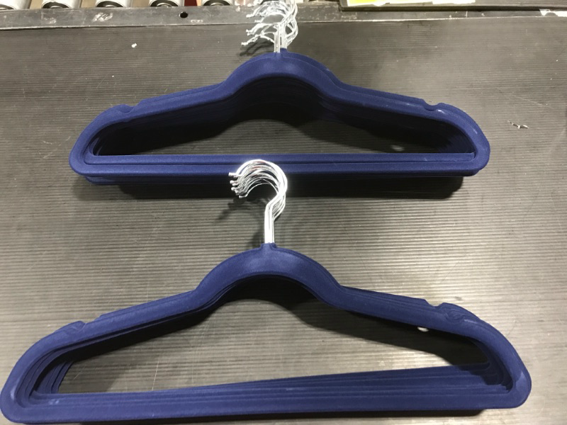 Photo 2 of 25 Pack of Blue Velvet Hangers