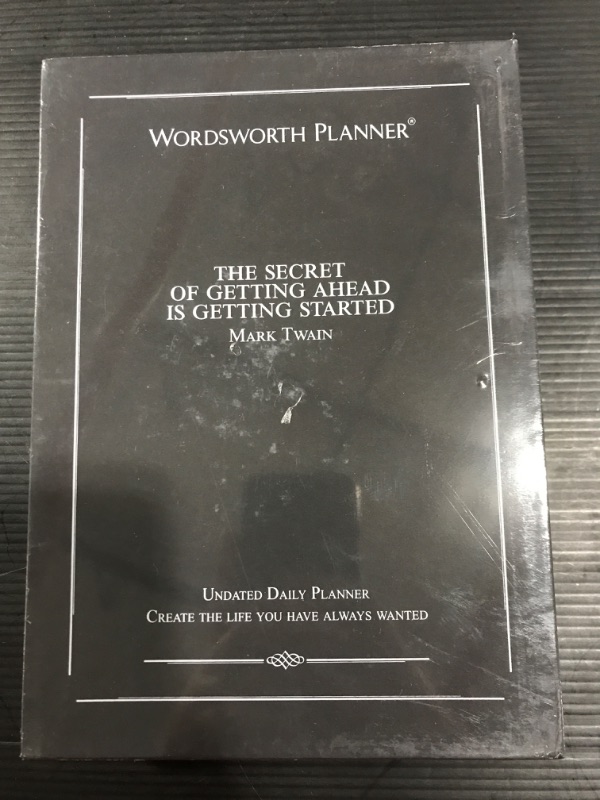 Photo 2 of Wordsworth Undated Daily Planner-Organizer Business Academic Journal-Hardcover