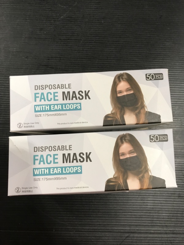 Photo 1 of 2 Pack of Disposable Face Masks
