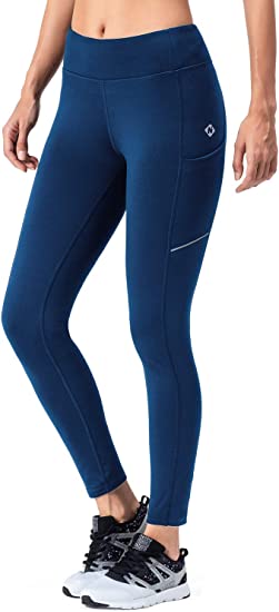 Photo 1 of [Size M] NAVISKIN Women's Fleece Lined Leggings Winter Thermal Warm Pants with Pockets Great for Underneath Water Resistant
