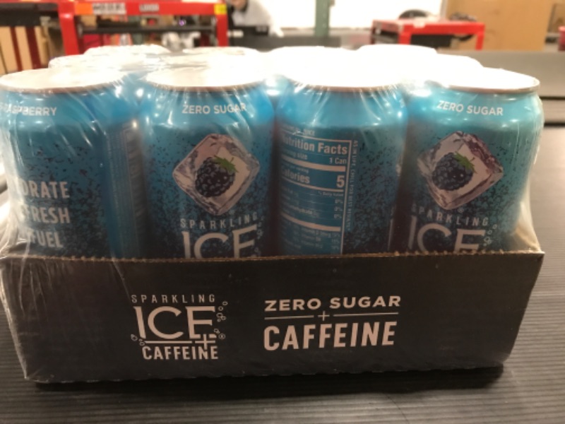Photo 2 of [EXP 6-23] Sparkling Ice +Caffeine Sparkling Water, Zero Sugar - 12 x 16 fl oz (473 ml)
