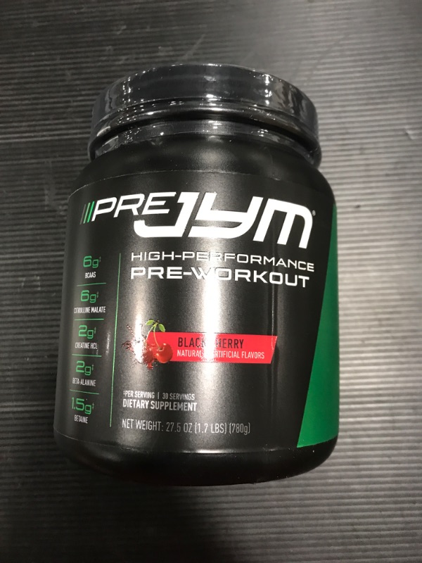 Photo 2 of [EXP 12-22] 1012432498JYM Supplement Science, Pre JYM Pre Workout Powder, Black Cherry, 30 Servings