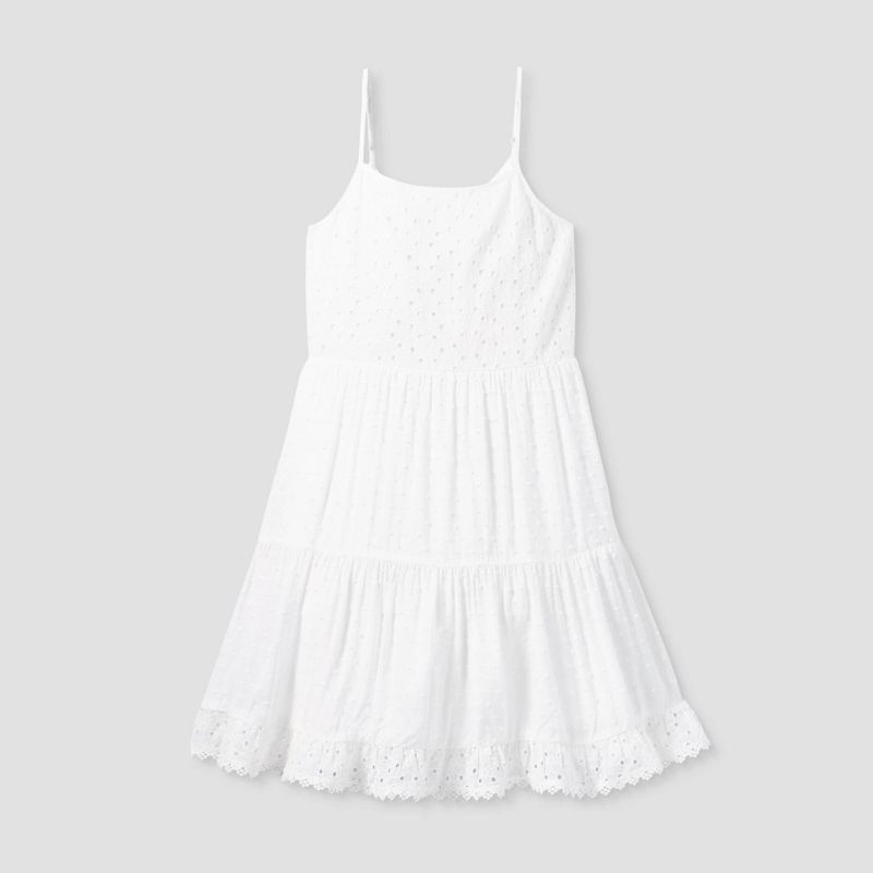 Photo 1 of Girls' Tiered Woven Dress - Art Class™ SIZE M 7/8