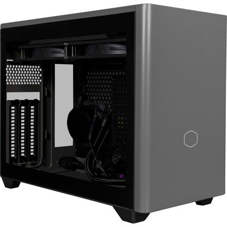 Photo 1 of Cooler Master NR200P MAX Small Form Factor with Custom 280mm AIO, 850W SFX Gold PSU, Premium PCIe Gen4 Riser, Tempered Glass or Vented Panel Option
