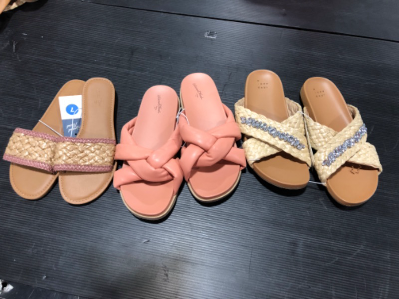 Photo 1 of 3PC SANDALS 
DIFFERENT SIZES