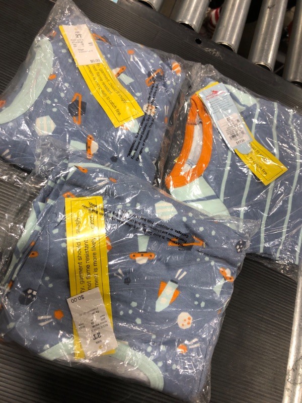 Photo 3 of BUNDLE OF 3 PACKS! Toddler Boys' 4pc Striped & Space Tight Fit Pajama Set - Cat & Jack™ Blue ALL SIZE 2T **6 SETS TOTAL**

