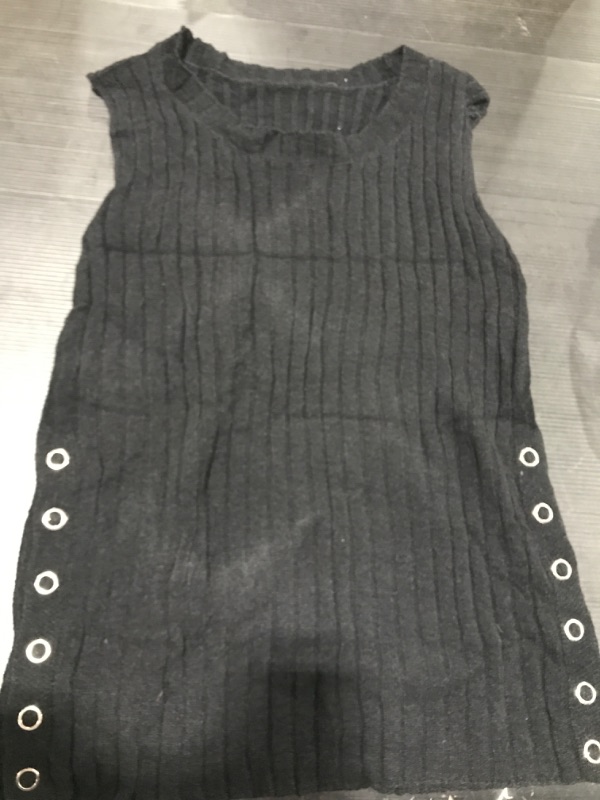 Photo 1 of BLACK CARDIGAN VEST SIZE M 