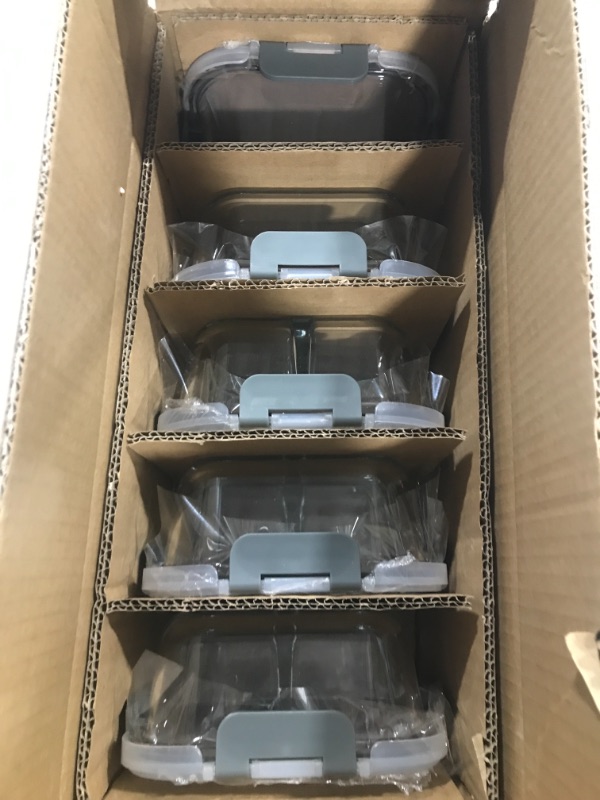Photo 2 of [5-Pack Glass Meal Prep Containers