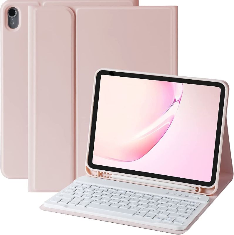 Photo 1 of iPad 10th Generation Keyboard Case 10.9“2022, Slim Smart Keyboard Case for iPad 10th Gen 2022,Detachable Wireless Keyboard,Pencil Holder?Purple?
