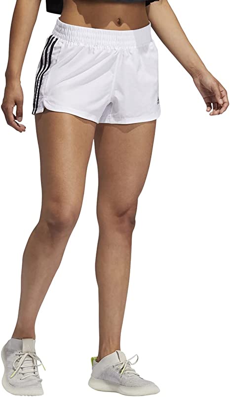 Photo 1 of adidas Women's Pacer 3-Stripes Woven Shorts Small 
