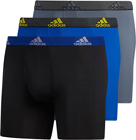 Photo 1 of adidas Men's Performance Boxer Brief Underwear (3-Pack) 2XL