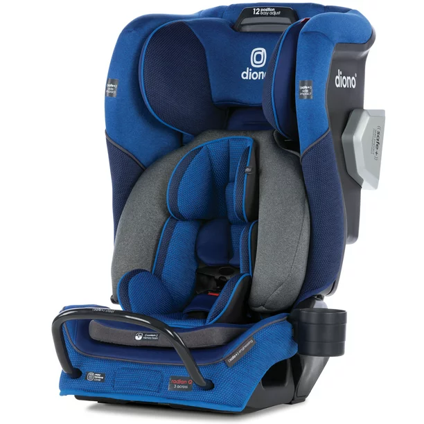 Photo 1 of Diono Radian 3QXT All-in-One Convertible Car Seat Slim Fit 3 Across Blue Sky