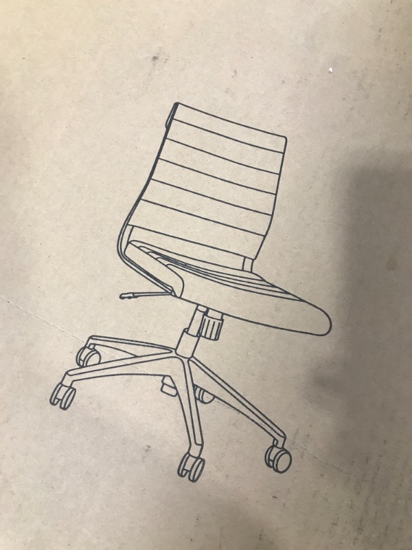 Photo 1 of Modway Jive Armless Mid Back Office Chair- off white
