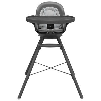 Photo 1 of Boon Grub Dishwasher Safe Adjustable Baby High Chair Converts to Toddler Chair Black