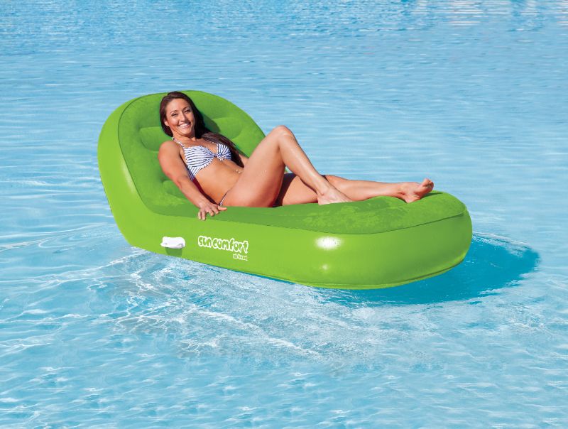 Photo 1 of Airhead Sports Equipment Sun Comfort Cool Suede Chaise Lounge Lime AHSC007 Model: AHSC-007