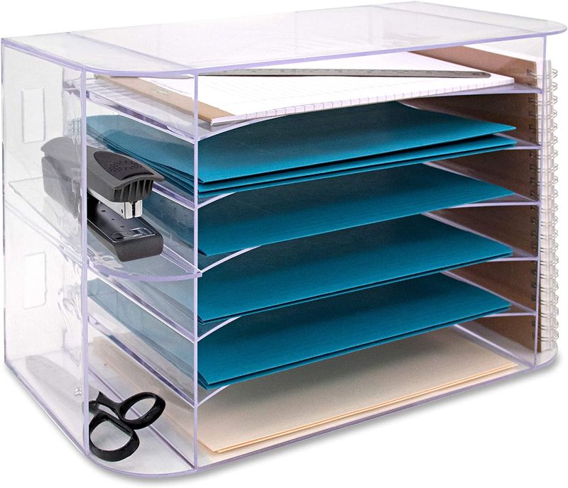 Photo 1 of Business Source 6-tray Jumbo Desk Sorter