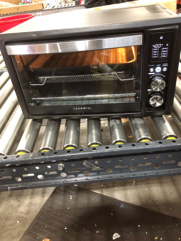 Photo 2 of CROWNFUL Air Fryer Toaster Oven 32 Quart Convection Roaster Stainless Steel 1800W ETL Listed