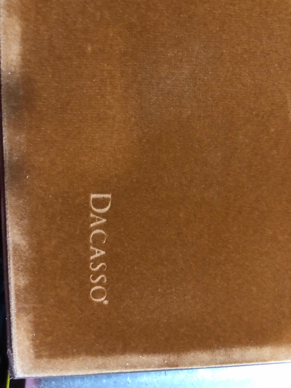 Photo 1 of Dacasso Bonded Pad with Side Rails Luxury Leather Desk Blotter for Writing,, Brown
