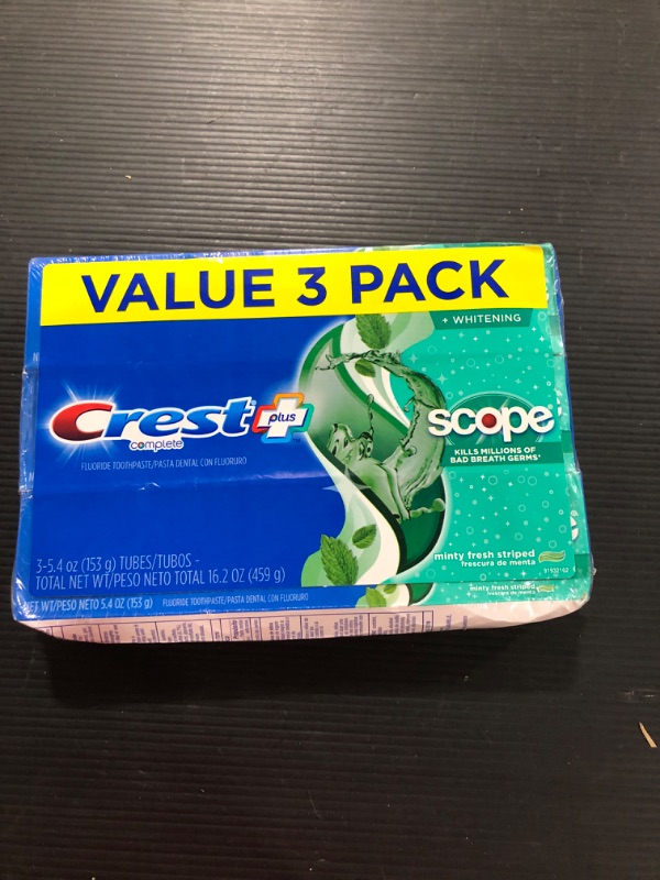 Photo 2 of  3PACK Crest + Scope Complete Whitening Toothpaste