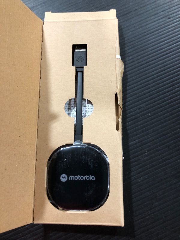 Photo 2 of Motorola MA1 Wireless Android Auto Car Adapter - Instant Connection from Smartphone to Car Screen with Easy Setup - Direct Plug-in USB Adapter - Secure Gel Pad Included
