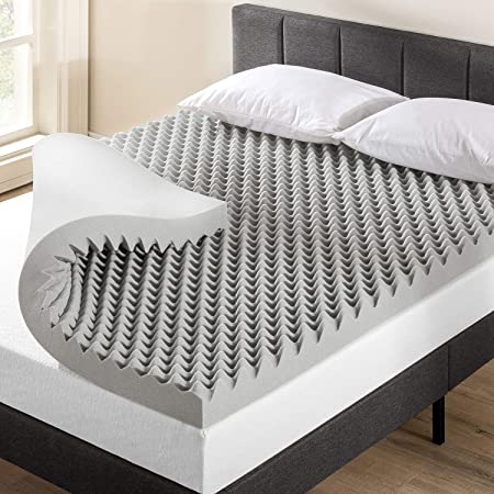 Photo 1 of 4 inch egg crate memory foam mattress topper with infusion size queen 