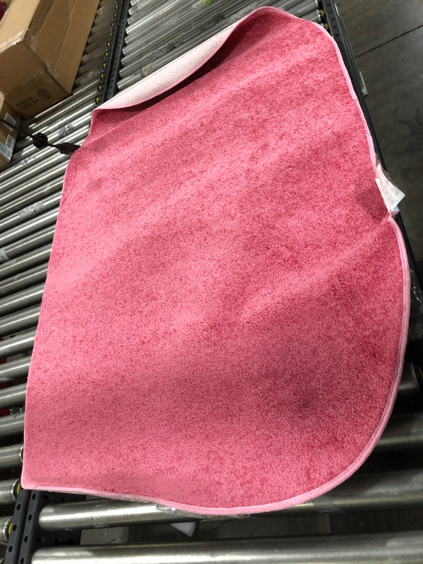 Photo 1 of 56x36in pink rounded rug 