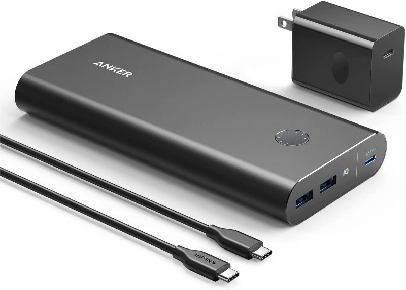 Photo 1 of Anker PowerCore+ 26800mAh PD 45W with 60W PD Charger, Power Delivery Portable Charger Bundle for USB C MacBook Air/Pro/Dell XPS, iPad Pro 2018, iPhone 12 / Mini / 11/ Pro / XS Max / X / 8, and More