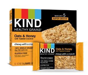 Photo 1 of Kind Healthy Grains Granola Bars Gluten Free Oats & Honey 5 Bars (3 PACK)