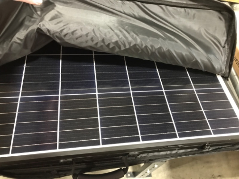 Photo 2 of Serenelife 1 Pc. Portable Mono Solar Panel Starter Kit-200W Off-Grid Solar Panel
