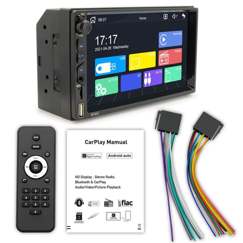 Photo 1 of CarPlay B700C MP5 Player Wireless Function Support Card Reader FM Radio AUX Function