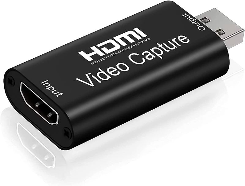 Photo 1 of HDMI Video Capture Card, Upgraded 1080p 60fps Capture Card, Cam Link Card Audio Capture Adapter HDMI to USB 2.0 for Gaming, Live Broadcasting, Nintendo Switch, PS3/4, Xbox
