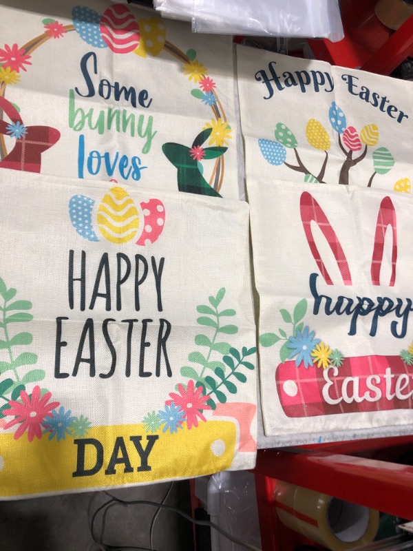 Photo 1 of 18"x18" Easter pillow covers - set of 4 