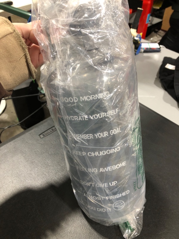 Photo 1 of 128 OZ MOTIVATIONAL PLASIC WATER BOTTLE GREY 