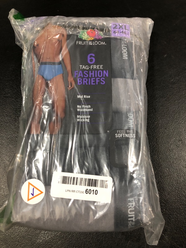 Photo 1 of 6 PACK Fruit of the Loom Men's Fashion Pattern Briefs Underwear SIZE 2XL