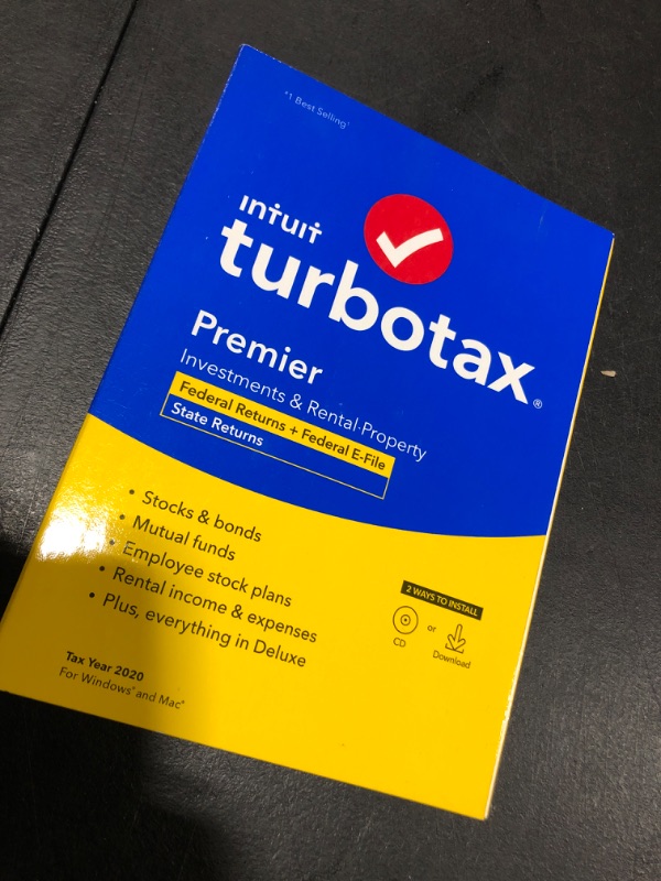 Photo 2 of [Old Version] TurboTax Premier 2020 Desktop Tax Software, Federal and State Returns + Federal E-file [Amazon Exclusive] [PC/Mac Disc]
YEAR 2020