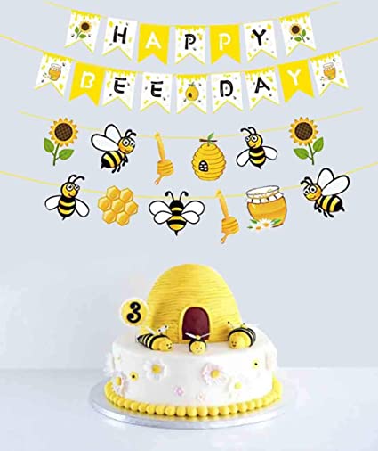 Photo 1 of 2 PACK Honey Bee Banner Set,Happy Bee Day Banner,Bumblebee Banner for Bumblebee Party ,Bumblebee Baby Shower,Bumblebee Decoration Boys,Girls,Kids,Home,Classroom,Bedroom
