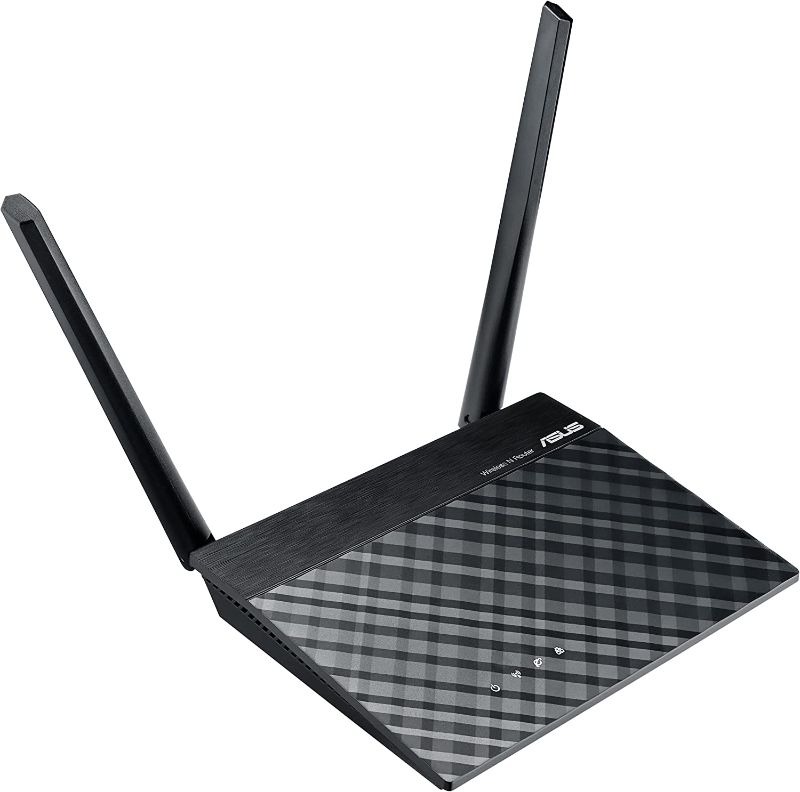 Photo 1 of ASUS WiFi Router (RT-N300 B1) - Powerful Wide-Range Coverage, Repeater and Access Point Mode, High-Performance Antennas, Guest Network, Easy 3-Step Setup, Designed for Small Business and Home