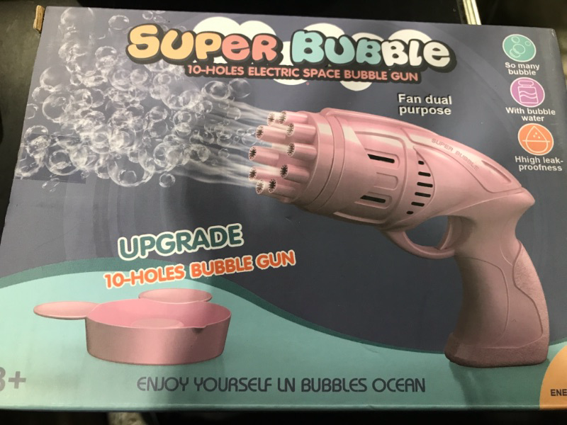 Photo 1 of BUBBLE GUN BLOWERS- 10 HOLES- PINK