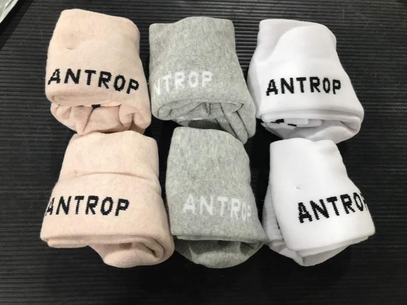 Photo 1 of ANTROP WOMENS QUARTER CREW SOCKS- 6 PK