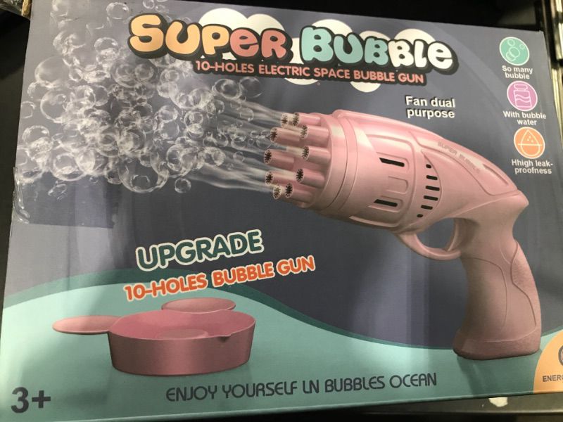 Photo 1 of BUBBLE GUN BLOWERS- 10 HOLES- PINK
