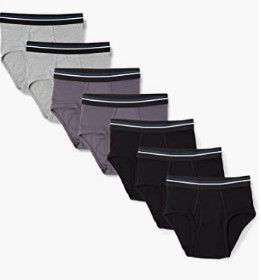 Photo 1 of Amazon Essentials Men's Tag-Free Cotton Briefs, Pack of 7 XL
