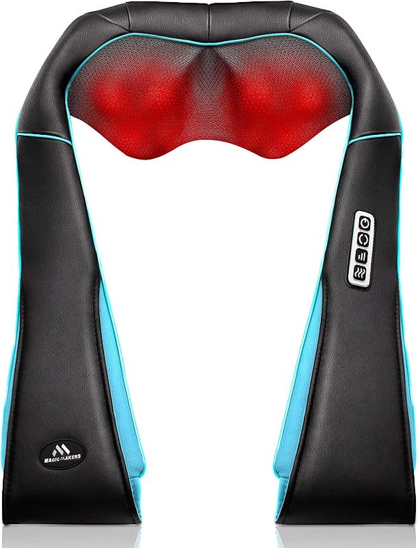 Photo 1 of Back Neck Shoulder Massager with Heat - Deep Tissue Kneading Electric Back Massage for Neck, Back, Shoulder, Waist, Foot - Shiatsu Full Body Massage, Relax