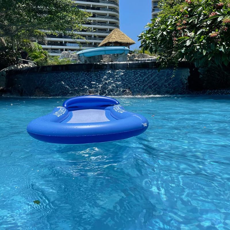 Photo 1 of 2 CT Pool Hammock Floats, Pool Chair Pool Floats Adult Swimming Hammock ?Premium Convertible Pool Lounger, Inflatable Pool Float Portable Water Hammock, Pool Lounger with Head Pillow.
