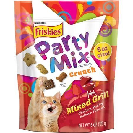 Photo 1 of Purina Friskies Party Mix Cat Treats - Mixed Grill Crunch, 6 Oz
BEST BY NOV/23