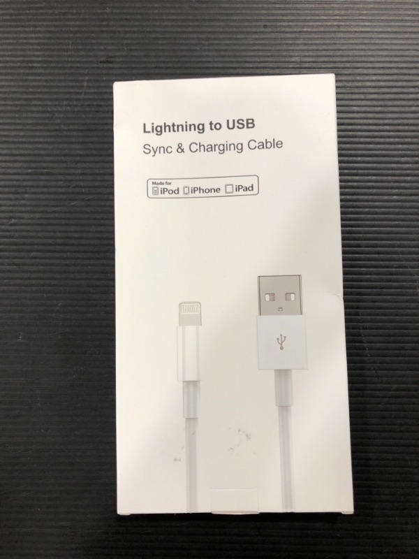 Photo 2 of 3 Pack Apple MFi Certified iPhone Charger Cable 6ft, Apple Lightning to USB Cable Cord 6 Foot, 2.4A Fast Charging,Apple Phone Long Chargers for iPhone 13/12/11/11Pro/11Max/ X/XS/XR/XS Max/8/7/6