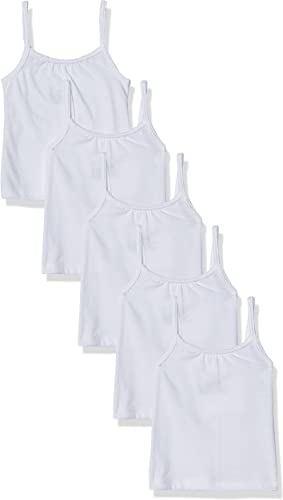 Photo 1 of Hanes Toddler Girls’ Cami Pack, Tagless 100% Cotton Camisole, White 5-Pack